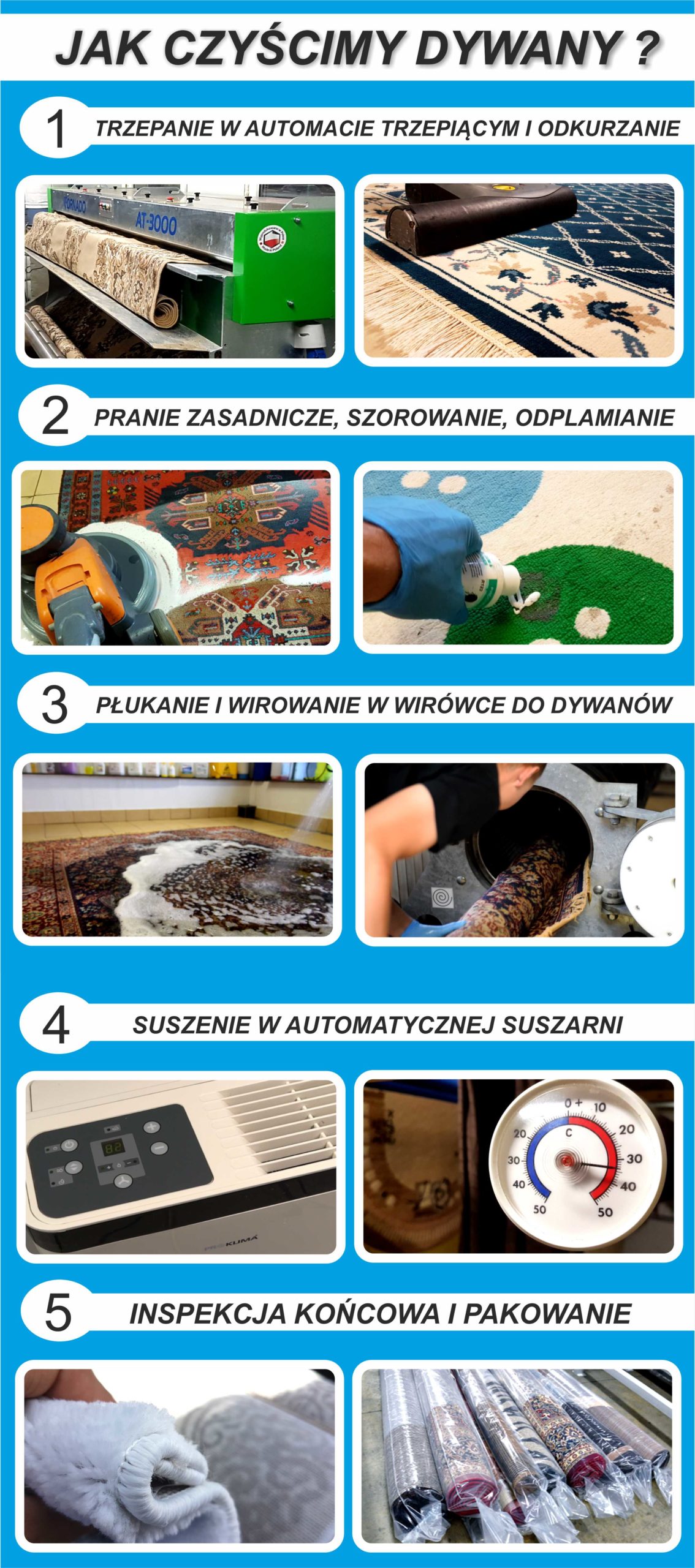 Jak czyścimy dywany - Pralnia Dywanów PUCUŚ